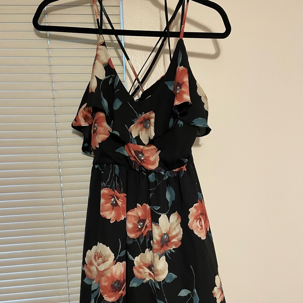 Black Floral Dress